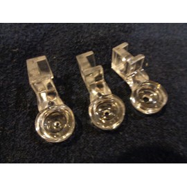 NGOSEW 3pcs Clear Couching Decorative Foot FEET Quilting Embroidery for Low Shank Machines