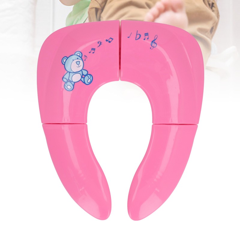 Child Folding Toilet Seat Reusable Non Slip Suction Cups Multifuntional