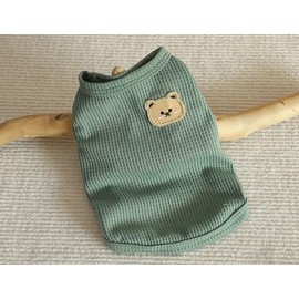 Maqilo Cat Clothes for Sphynx Cats - Soft Cotton 3-Season Shirts & Vests | Breathable Lightweight Pet Clothes for Spring/Summer/Autumn | Hairless Cat & Small Dog Apparel (Green, Medium)