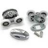 Set of 4 New Oval Butterfly Twin Wheel 23mm Shower
