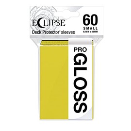 Ultra Pro - Mangas peque as Eclipse Gloss 60 unidades (amarillo lim n) - Protege todas tus tarjetas de juego, tarjetas deportivas y tarjetas coleccionables con la tecnolog a ChromaFusion de Ultra Pro