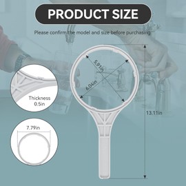 144368 Water Filter Housing Wrench Replacement for Pentek SW-4 Water filter wrench for Whole House Filter, Fit for 20 "Big Blue Enclosure, American Plumber W2010-PR, 6 In ID, 2 Pack