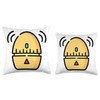 Egg Timer Eggtimer Kitchen Timer Cooking Baking Throw Pillow