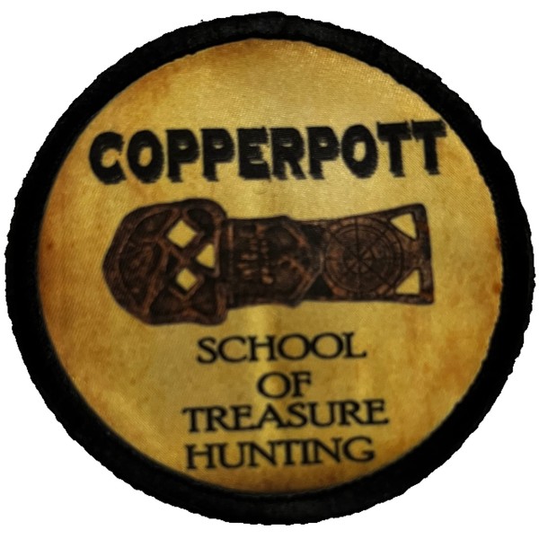 Redheaded Tshirts - 3" Copperpott School of Treasure Hunting Morale