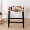 Bifaunvogel Bar Stool Cover (2 Pack), Rectangle, Printed Stretch, Backless,