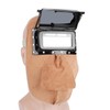 Head‑Mounted Cowhide Welding Helmet Cap Dual Lens Anti‑Spatter Heat Insulation