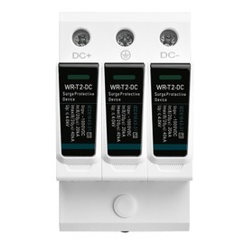 Heschen DC Surge Protector for PV WR-T2-DC 3P 1000VDC 20KA T2 Type Fire Retardant 35mm DIN Rail Mount TUV CB Listed