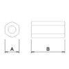 DAIDOHANT 10101760 Uniqlo High Nut (Nominal Diameter) W3/8 x Height