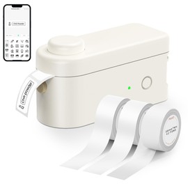 Makeid L1-C Smart Label Maker Machine with 3 Rolls – Mini Bluetooth Label Maker, Portable & Rechargeable, Compatible with 9/12/16mm Waterproof Tapes – for Home, Office, School Organization
