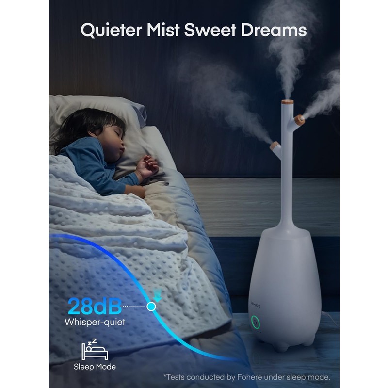 Humidifiers for Bedroom Large Room Home, 5L Quiet Cool Mist