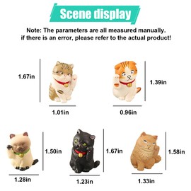 ZIMISI Mini Cat Cute Car Accessories, PVC Car Dashboard Decorations, Funny Auto Rear View Mirror Accessories, Auto Interior Ornaments for Women Presents (Lucky Cat)