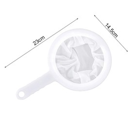 AIMALL Reusable Nylon Fine Mesh Food Strainer, 120/200 Micron Filter Spoon, 9.06-inch Kitchen Tool for High Density Filtration