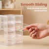 PIPITREE Acrylic Drawer Organizer, Clear Desk Organizer with Drawer, Plastic