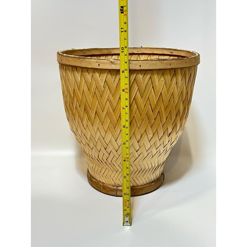 High Quality Sticky Rice Steamer Basket and Lid, Woven Bamboo