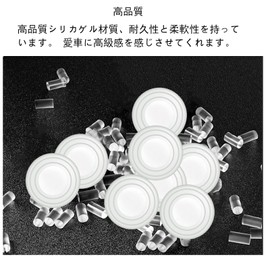 KEGILUH Mini Mini Clubman/Mini Crossover/Mini Convertible/Mini 5 Door/Mini Paceman/Mini Roadster Car Door Shock Cushion Sticker Car Absorbing Cushion Sticker Protective Gasket Shock Absorbing Easy