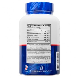 ALFLEXIL Premium Glucosamine & Chondroitin Nutritional Supplement - Healthy Joint, Bone & Knee Support - Rich in MSM & Collagen - Organic Natural Ingredients - Made in USA - 90 Capsules - 4 Pack