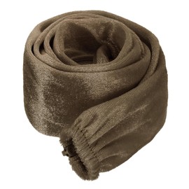 PATIKIL 2.6ft Lamp Chain Cover, Chain Protective Sleeve Washable with Zipper for Chandelier Lighting Wires Swing Light Fixture, Light Brown