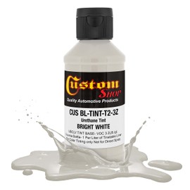 Custom Coat 3 Ounce (Bright White Color) Urethane Tint Concentrate for Tinting Truck Bed Liner Coatings - Proportioned for Use in Most Tintable Bedliner and Epoxy Resins