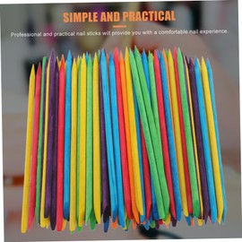 minkissy Pack Natural Wood Cuticle Remover Sticks Manicure Tool Diamond Point for Nail Cleaning Safe and Gentle for Comfortable Manicure