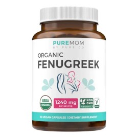 Fenogreco Orgánico Pure Co: Cápsulas Veganas para Energía, 60 Unidades