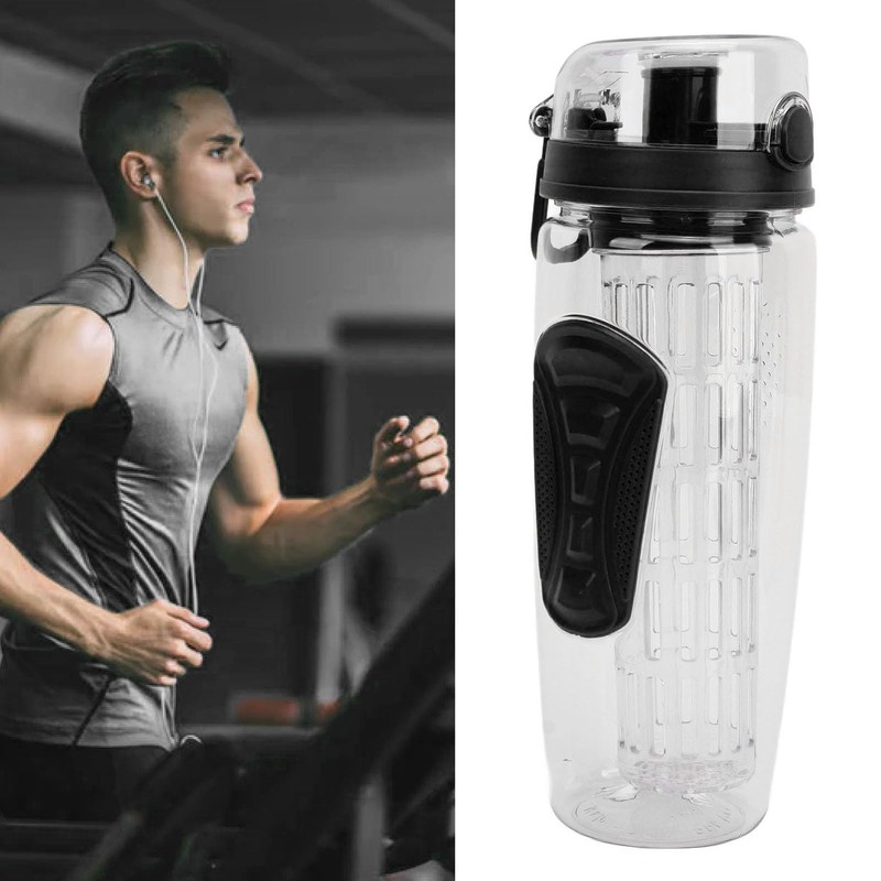 Fruit Infuser Water Bottle, ABS Leakproof Large Capacity Fruit Infusion