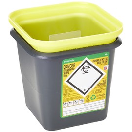 Frontier 41005430 Medical Sharps Disposal Bin/Box, 4 L