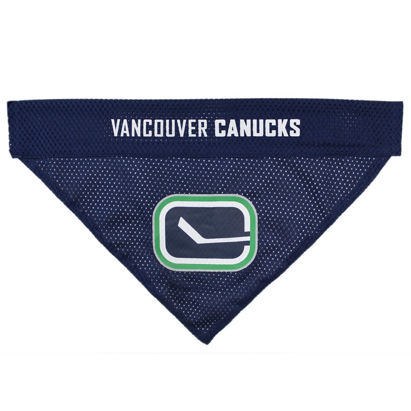 Pets First VAN-3217-L-XL Vancouver Canucks Reversible Bandana, Large to Extra