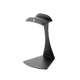 K&M Konig & Meyer 16075.000.56 Headphone Table Free-Standing Holder | Protective Rubber Padded Arm | Slip-Resistant Base | Black Structured Surface | Steel Design | Headset Accessory | German Made