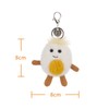 Apricot Lamb Boiled Egg Food Cute Keychain, Soft Stuffed Plush