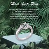 Shusukue Moss Agate Ring 925 Sterling Silver Natural Green Agate
