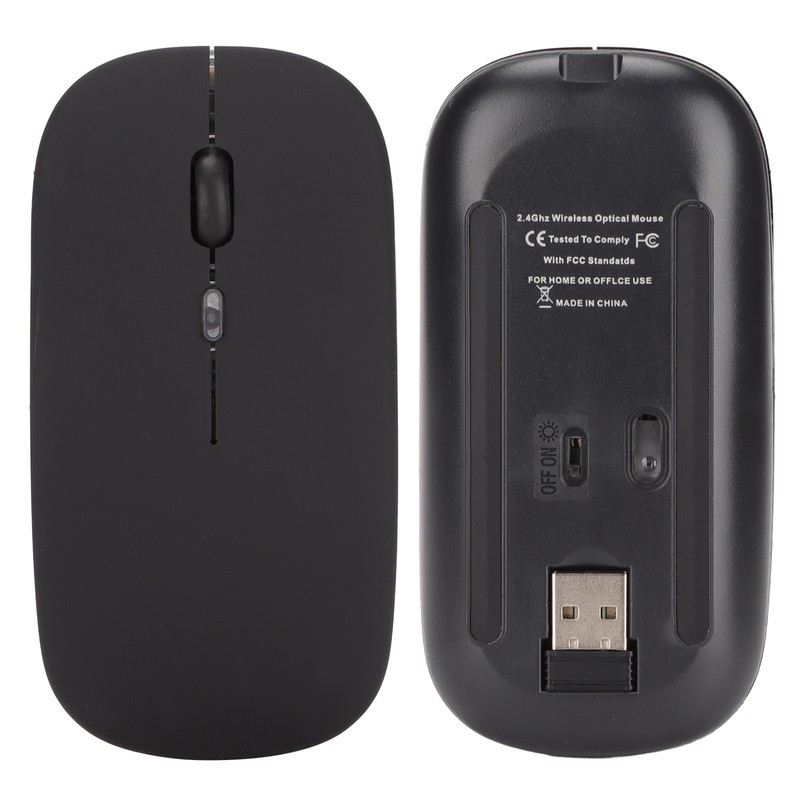 2.4GHz Wireless Mouse 10M Connection 1600 DPI Rechargeable Silent Wireless