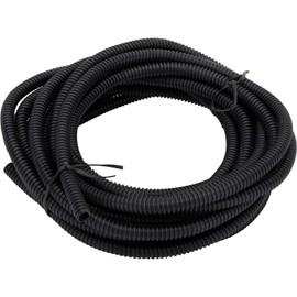 Split Wire Loom Conduit Tubing, 1/4 Inch Diameter, 20 Ft. Long, Yellow