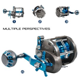 Trolling Reel Saltwater Level Wind Reels, Drag Reels Boat Fishing Ocean Fishing for Sea Bass Grouper Salmon