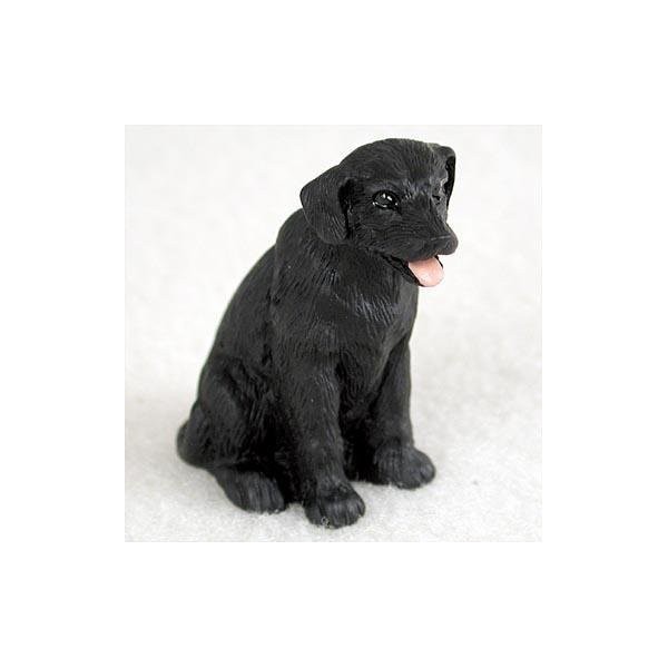 Labrador Retriever Miniature Dog Figurine - Black