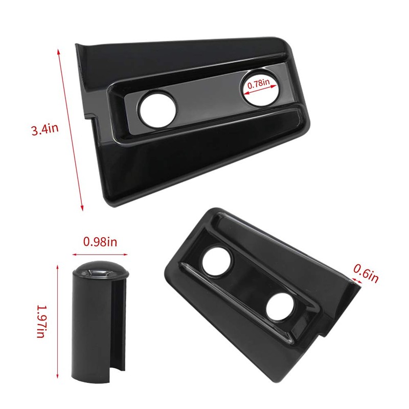 Anxingo 8 Pack Door Hinge Covers Protector Replacement for Jeep