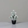 Seidenblumen Roß Mini Christmas Tree with Snow and Ice 24