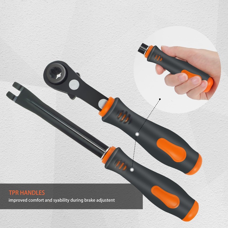 AKSOVA 2 PCS Slack Adjuster Tools, 5/16'' Ratcheting Wrench Automatic