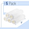 Bates- Paint Roller Covers, 9", 5 Pack, White, Covers for