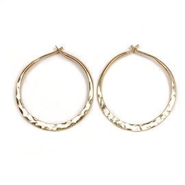Gold Hoop Earrings, Comes as Pair, 14K Gold Filled, 25mm, 16 gauge, Latch Back, Gold Hoop Earrings Hypoallergenic, Gold Earrings for Women (25mm, 14K Gold Filled)