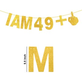 YQWIN 50th Birthday Banner 50th Party Birthday Decorations I Am 49+1 Banner Happy 50th Birthday Banner Funny 50th Birthday Banner Cheers to 50 Years Banner Birthday Sign for 50th Birthday Decorations
