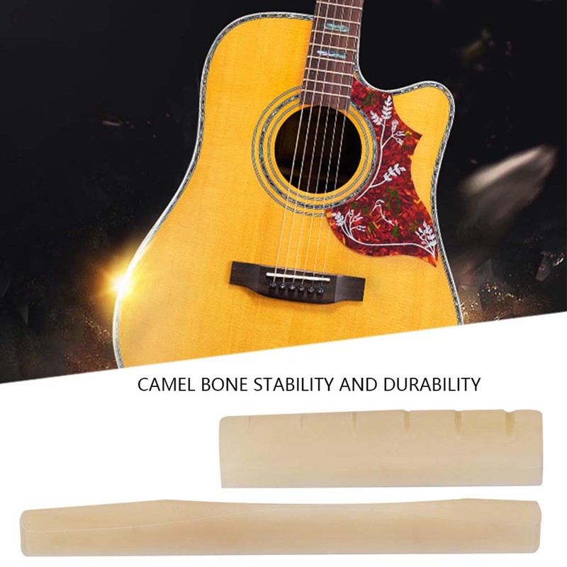 Camel Bone Guitar Saddle and Saddle Guitar Nut Camel Bone
