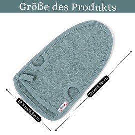 Pack of 4 Exfoliating Gloves, Exfoliating Gloves, Body Exfoliating Gloves for Men and Women Exfoliating & Body Scrub (Grey)