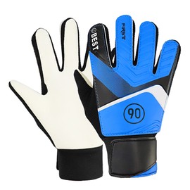 equlup 1 Pair Soccer Goalkeeper Gloves, Soccer Goalie Goalkeeper Gloves for Youth, PU Children Goalkeeper Gloves Anti Collision Football Goalie Gloves (7#)
