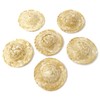 Honbay 6PCS Mini Hand Knitting Doll Straw Hat for DIY