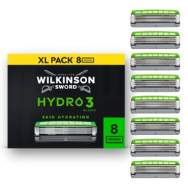 Wilkinson Sword Hydro 3 Men’s Razor Blade Refills, 8 Pack