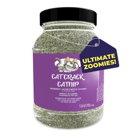 Cat Crack Catnip, Zoomie-Inducing Cat Nip Blend, North American Made & 100% Natural, Safe & Non-Addictive Catnip Treats Used to Supplement Cat Nip Toys, Spray, & Accessories (4 Cups)