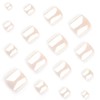Aurora Press on Toenails Short Square Fake Toenails Solid Color