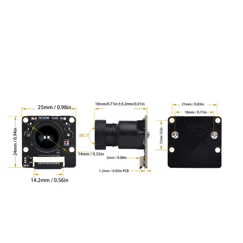 3MP Camera Module SC3336 High Sensitivity High SNR Low Light