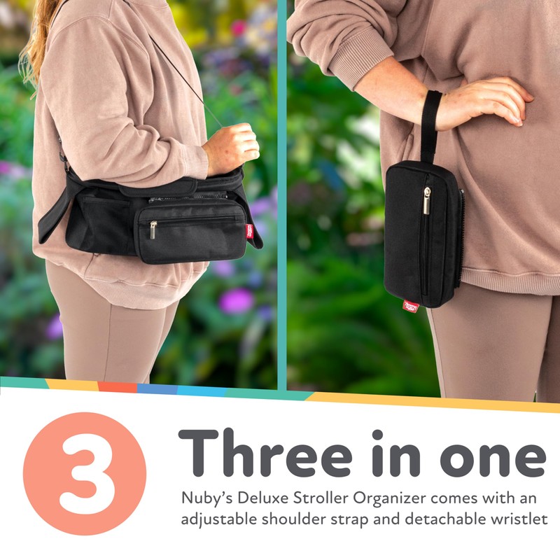 Nuby Deluxe Stroller Organizer with Removeable Pouch