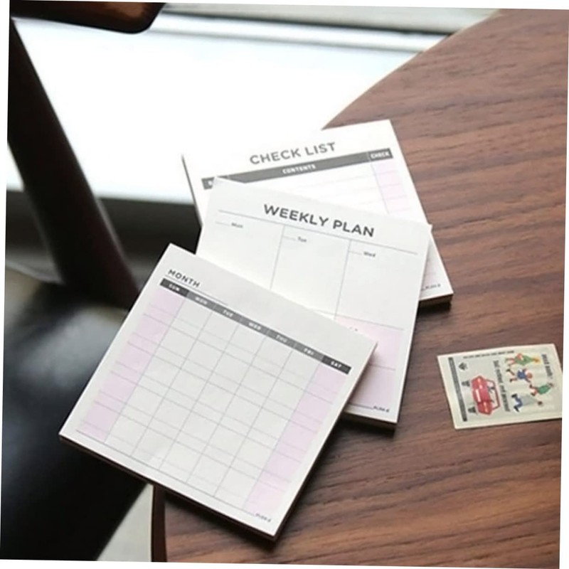 Operitacx 60 Sheets Office Notepad Memo Pad Task Checklist Subject